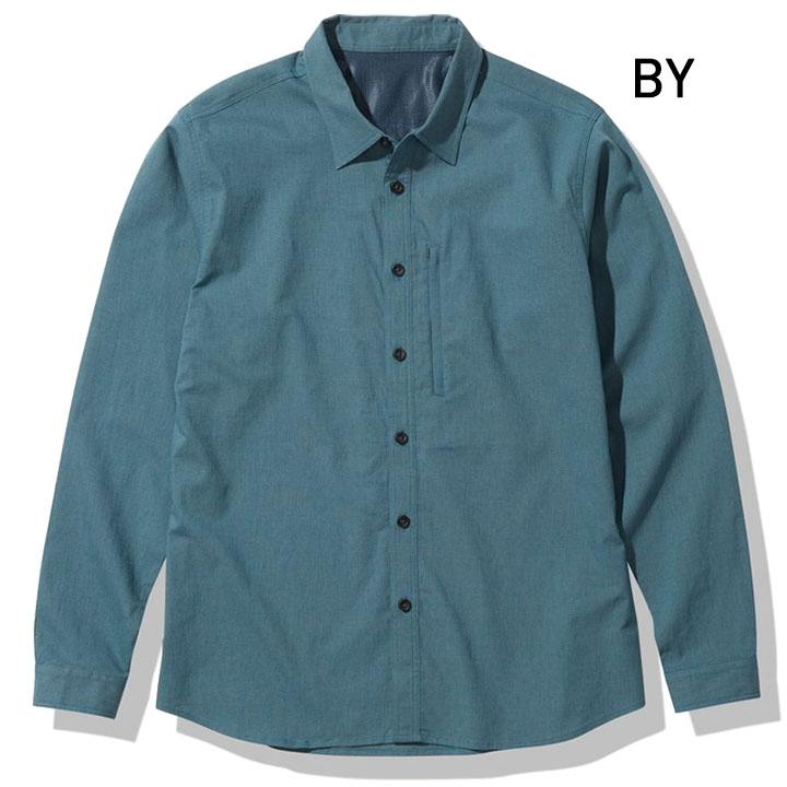 長袖シャツ メンズ ザ・ノース・フェイス THE NORTH FACE/麻混 アウトドアウェア UVカット 無地 トップス キャンプ 山登り 男性 カジュアル シンプル/NR12203の画像