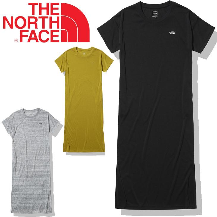 Tシャツ ワンピース 半袖 The North Face ノースフェイス ワンピースクルー ドレス 膝下丈 サイドスリット アウトドアウェア リラックス 普段使い Ntw Ntw World Wide Market 通販 Yahoo ショッピング