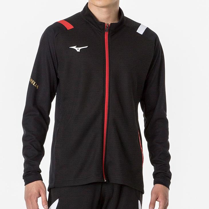 Mizuno Morelia ジャージ Lサイズ ブラック/レッド MIZUNO（ミズノ） ジャージ ジャケット メンズ レディース モレリア