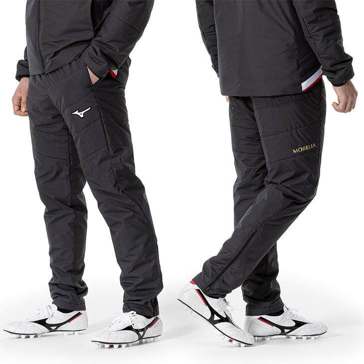 美品　MIZUNO（ミズノ）モレリア ダウン 中綿パデッドウォーマーパンツ MIZUNO（ミズノ） メンズ 中綿パンツ モレリア パデッドウォーマー