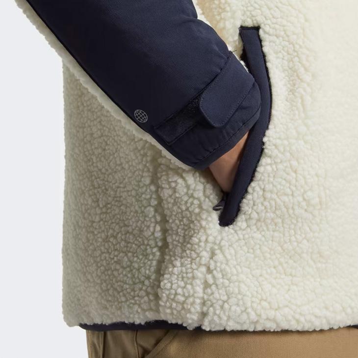 adidas アディダス ボアジャケット 裏起毛 メンズ ゴルフジャケット