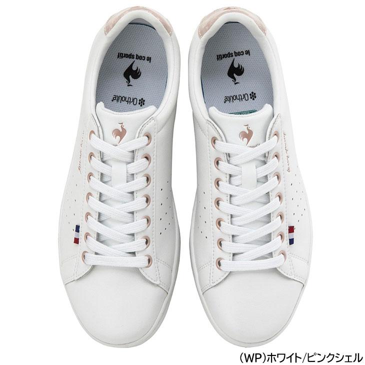 ルコック スニーカー レディースシューズ 2E相当 le coq sportif ラ ローラン LE 天然皮革 レザー ローカット コートシューズ 女性用 靴 /QL1WJC50｜w-w-m｜06