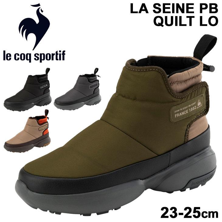 ショートブーツ ウィンター シューズ レディース Le Coq Sportif ルコック La セーヌ Pb キルト Lo 保温 防水 防滑 防寒靴 女性 シンプル 婦人靴 Ql3qjd80 Ql3qjd80 World Wide Market 通販 Yahoo ショッピング