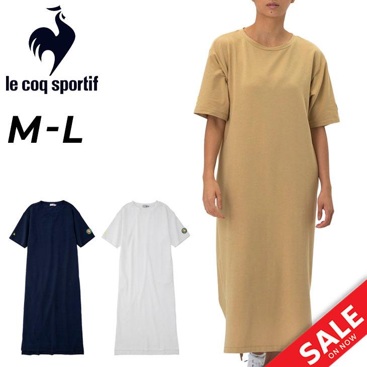 le coq sportif（ルコックスポルティフ） ワンピース 半袖 マキシ丈