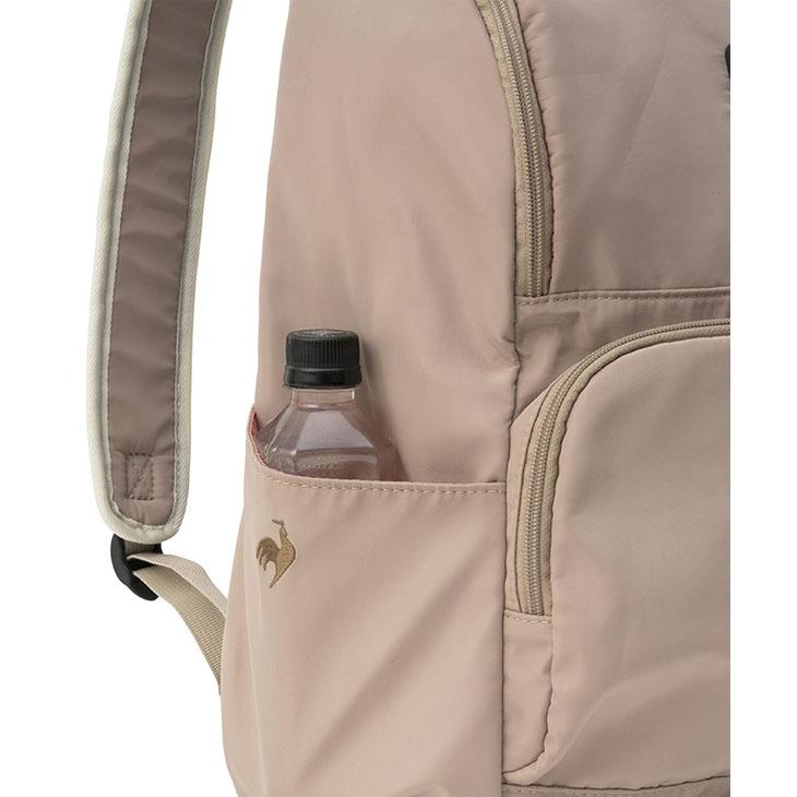 le coq sportif ルコック バックパック ベージュ F QMCXJA10 BG | リュック バックパック デイパック 鞄 カバン 背中のムレ軽減 フィット感 使いやすい お出かけ 便利 通勤 通学 アウトドア シンプル ナチュラル おしゃれ レディース le coq sportif（ルコックスポルティフ） ルコック リュック 約16L