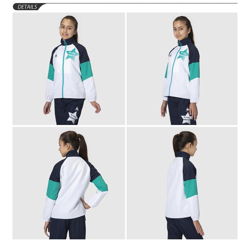 ジュニア ウィンドブレーカー 裏起毛 女の子 キッズ アウター/le coq sportif ルコック ウィンドジャケット ガールズ/子供服 スポーツ/QMJQJF30｜w-w-m｜06