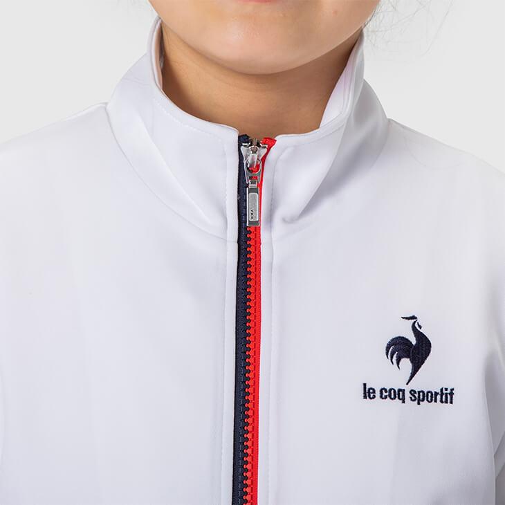 ジュニア ジャージ ガールズ アウター キッズ 女の子/le coq sportif ルコック ウォームアップジャケット/子供服 130-150cm スポーツウェア 部活 /QMJSJF01｜w-w-m｜06