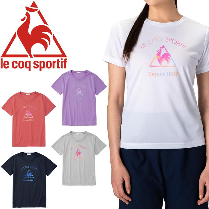 半袖 Tシャツ レディース Le Coq Sportif ルコック スポーツウェア 吸汗速乾 Uvカット 女性 トレーニング フィットネス プリントt クルーネック Qmwqja01 Qmwqja01 World Wide Market 通販 Yahoo ショッピング