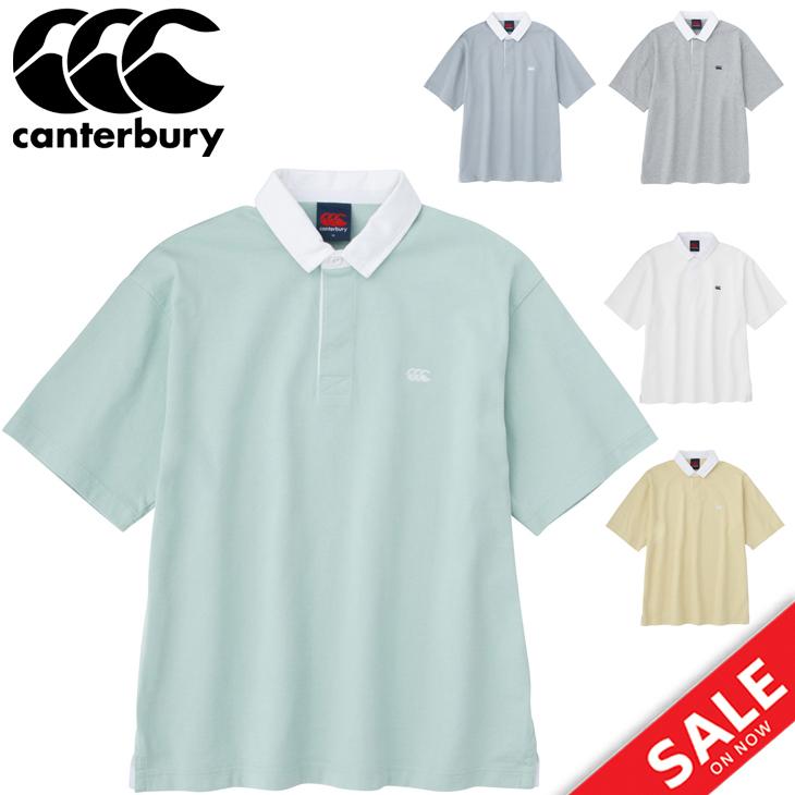 ラガーシャツ 半袖 ポロシャツ メンズ レディース canterbury