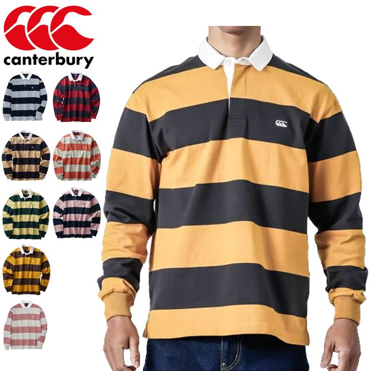 ラガーシャツ ポロシャツ 長袖 メンズ レディース Canterbury カンタベリー 4インチストライプ ラグビージャージ ラグビー 太ボーダー スポーツ Ra Ra World Wide Market 通販 Yahoo ショッピング