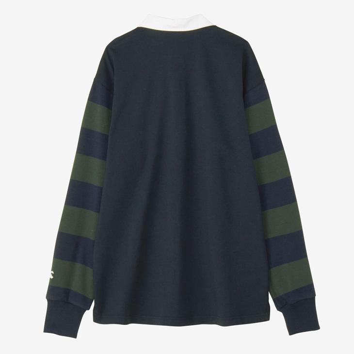 ✨Canterbury カンタベリー 長袖 ボーダー ラガーシャツ M✨ カンタベリー（Canterbury） ラガーシャツ 長袖 メンズ ユニセックス