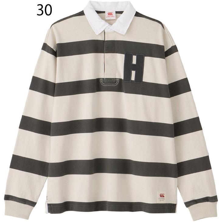 カンタベリー ラガーシャツ 長袖 canterbury ポロシャツ ボーダー柄