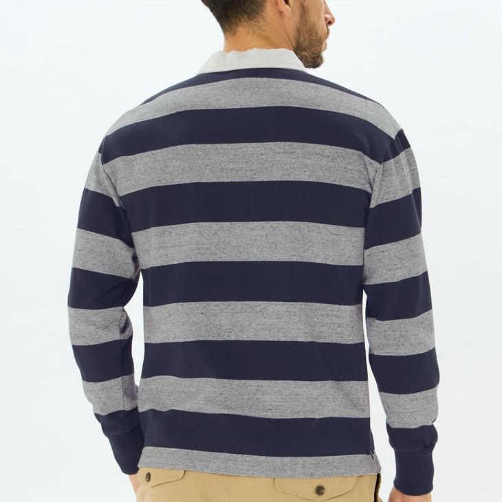CANterbury ネイビー 長袖ラガーシャツ Mサイズ CANterbury ネイビー 長袖ラガーシャツ Mサイズ カンタベリー ラガー