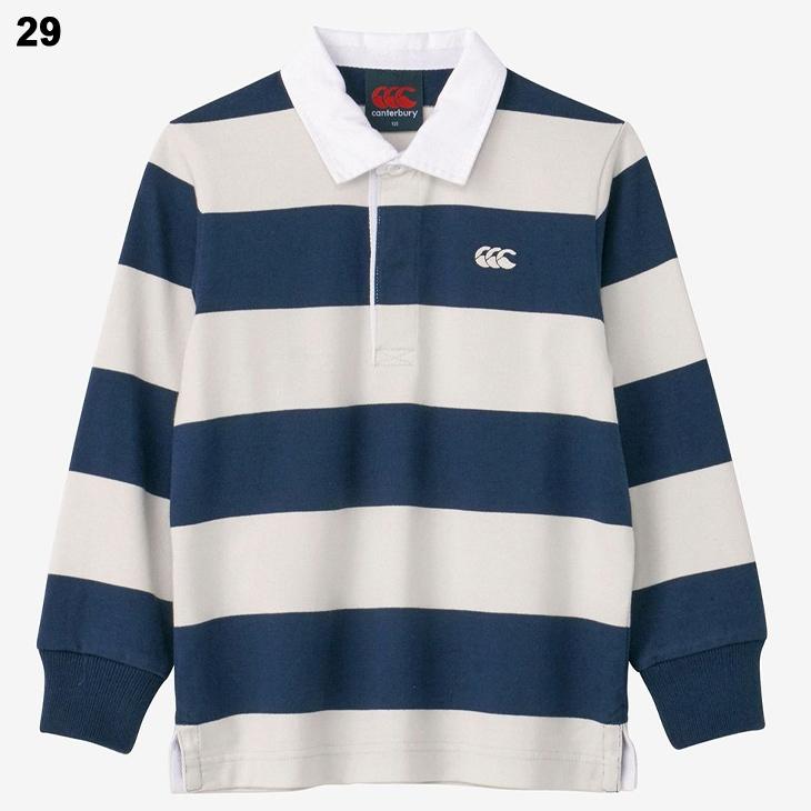 カンタベリー キッズ ラガーシャツ 長袖 子ども用 canterbury