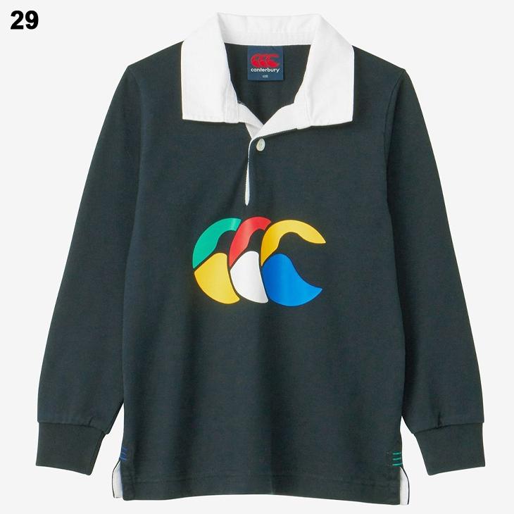 【新品未使用】CANTERBURY ラガーシャツ 長袖 アグリージャージ M カンタベリー キッズ ラガーシャツ 長袖 子ども用 canterbury アグリー