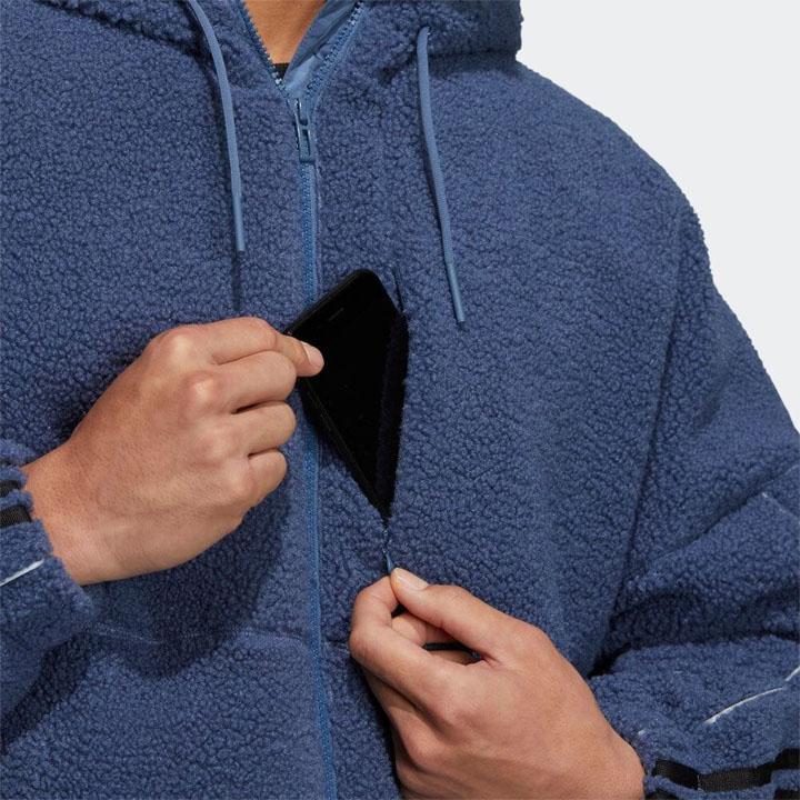 adidas（アディダス） パーカー ボアジャケット パーカー メンズ