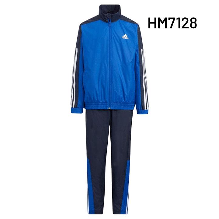 adidas ウィンドブレーカー　上下セット　裏起毛　ネイビー青　160cm新品 adidas アディダス 上下セット ウィンドブレーカー ジャージ 裏起毛
