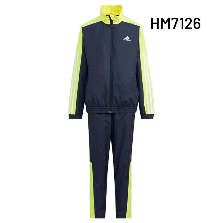 adidas ウィンドブレーカー　上下セット　裏起毛　ネイビー青　160cm新品 adidas アディダス 上下セット ウィンドブレーカー ジャージ 裏起毛