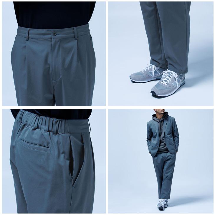 ロングパンツ メンズ canterbury カンタベリー ワンタック スラックス