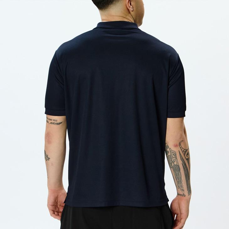 Canterbury 半袖 スタンドカラー ポロシャツ ネイビー Mサイズ 新品 カンタベリー（Canterbury） 半袖 ポロシャツ メンズ レディース