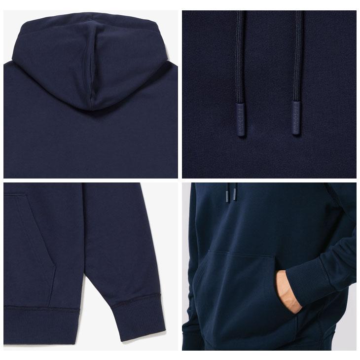 未使用)ラコステ プレミアムスウェットフーディー メンズ サイズ5/L ネイビー LACOSTE（ラコステ） パーカー スウェット メンズ プレミアム