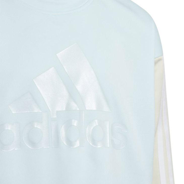 キッズ スウェット トレーナー 女の子 130-160cm/adidas アディダス スウェットシャツ 長袖 子供服 スポーツ スエット 裏地なし トップス カジュアル /SS069｜w-w-m｜09