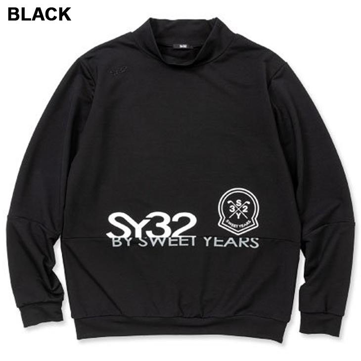 ◆新品現品限り◆SY32モックネック長袖シャツ SY32 by SWEET YEARS GOLF メンズ モックネック 長袖シャツ