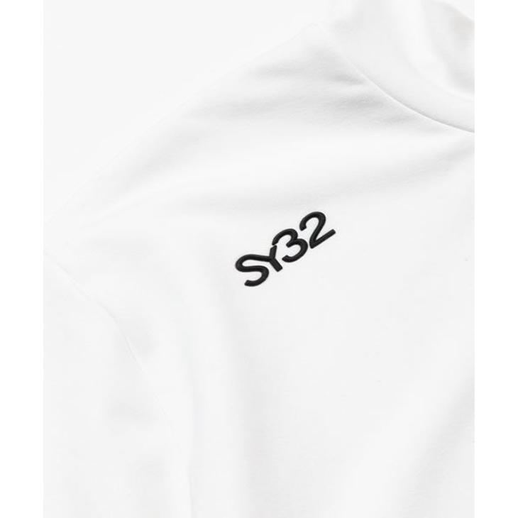 【早い者勝ち❣️】新品 SY32 メンズ モックネック XLサイズ 白 ホワイト SY32 by SWEET YEARS GOLF メンズ モックネック 長袖シャツ スウィート