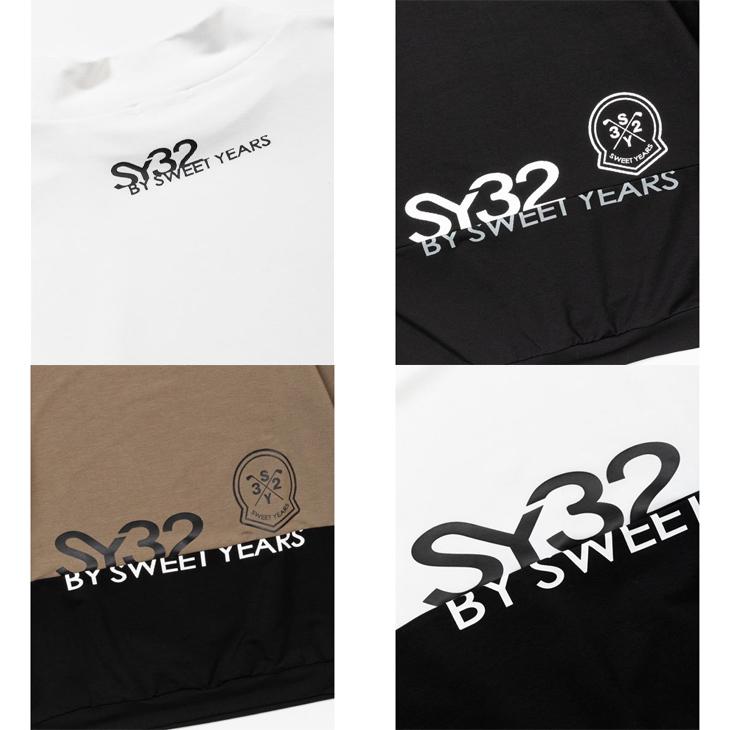 SY32 by SWEET YEARS GOLF メンズ モックネック 長袖シャツ