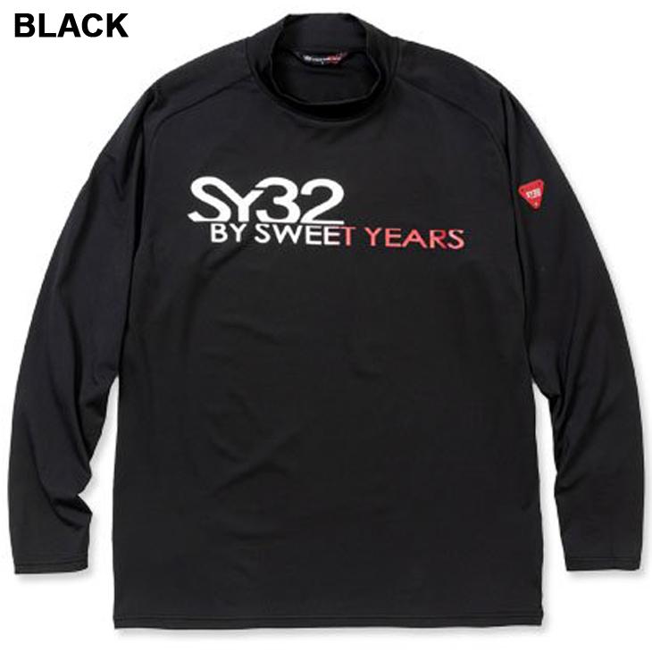 ◆新品現品限り◆SY32 モックネック長袖シャツ SY32 by SWEET YEARS GOLF メンズ モックネック 長袖シャツ