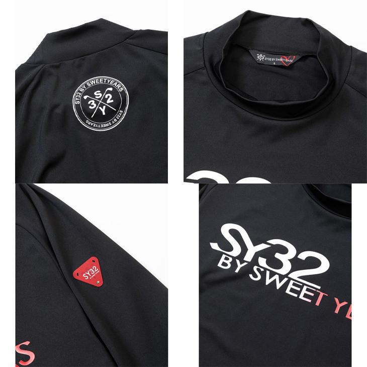 SY32 by SWEET YEARS GOLF メンズ モックネック 長袖シャツ