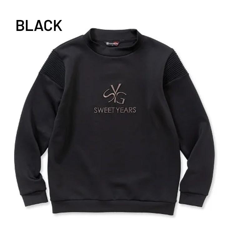 【SY32 SWEET YEARS】 メンズ プルオーバー L ブラック SY32 by SWEET YEARS スウィートイヤーズ スウェットシャツ メンズ