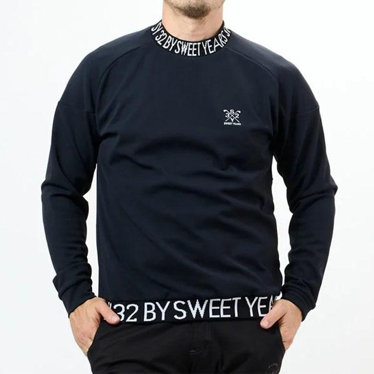 【SY32 SWEET YEARS】モックネックシャツ XL ブラック SY32 by SWEET YEARS スウィートイヤーズ 長袖 モックネック