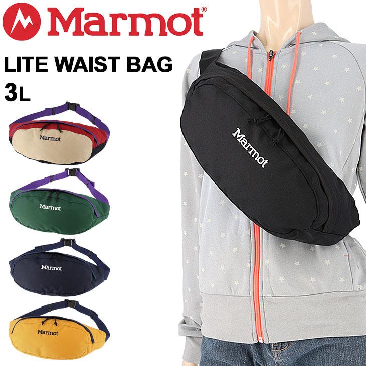 ウエストポーチ 3L メンズ レディース マーモット Marmot ライト ウエストバッグ Lite Waist Bag/アウトドア スポーツ カジュアル 鞄 ボディバッグ /TOARJA10｜w-w-m