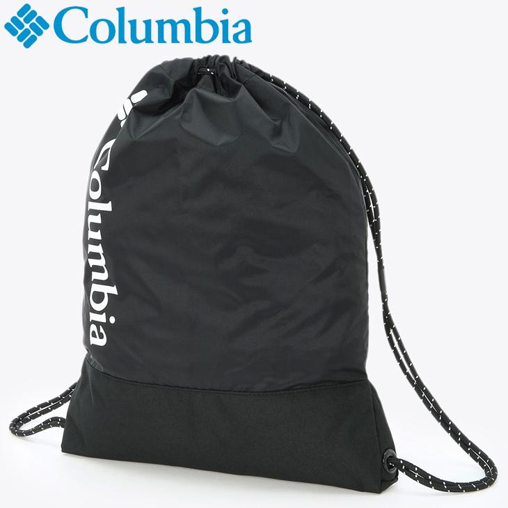 Columbia コロンビア ドローストリング リュック ブラック Columbia（コロンビア） ナップサック 巾着型 バッグ かばん ジグザグ