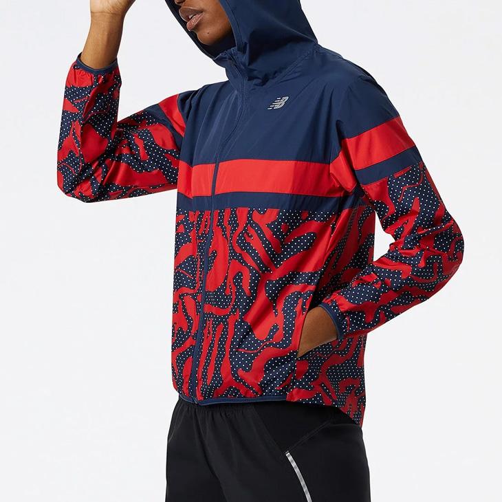 New Balance RIZE ウィンドブレーカー 赤 New Balance - new balanceニューバランス ウインドブレーカー