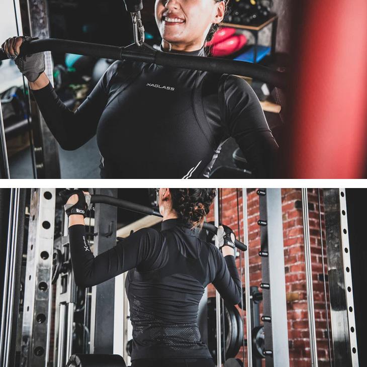 ザグラス XAGLASS コンプレッションシャツ 長袖 レディース XEBER SUIT ブランド 女性用 スポーツ用インナー トップス /XGCOLC【取寄】【返品不可】の画像