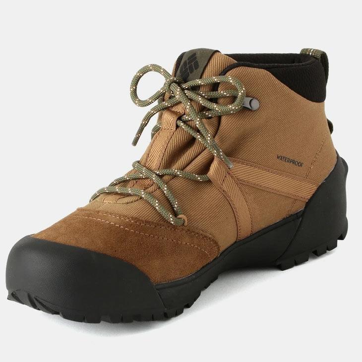 【入荷極小！新作】防水シューズ ショートブーツ メンズ レディース/Columbia コロンビア チャケイピア シューレースタイプ/アウトドア ひも靴 難燃加工 キャンプ BBQ /YU9073 上品な見た目