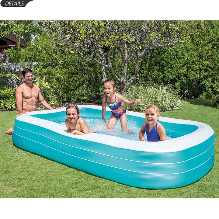 ビニールプール 長方形 家庭用プール キッズプール インテックス Intex ファミリーセンタープール ポンプ別売り 水遊び 庭 簡単設置 塩化ビニル樹脂 Zp1001 Zp1001 World Wide Market 通販 Yahoo ショッピング