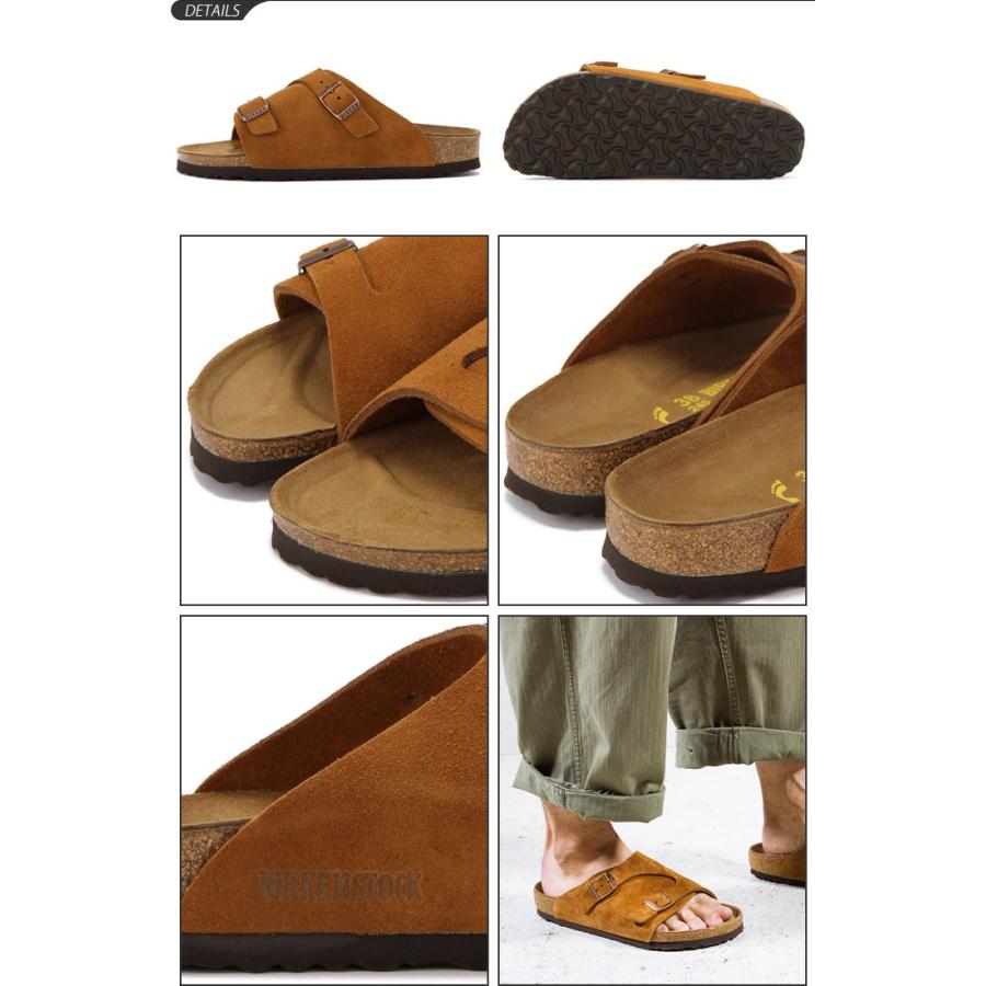 スウェード サンダル メンズ レディース ビルケンシュトック BIRKENSTOCK ZURICH チューリッヒ 牛革 天然皮革 正規品 GC050403 GC050493/ZURICH｜w-w-m｜03