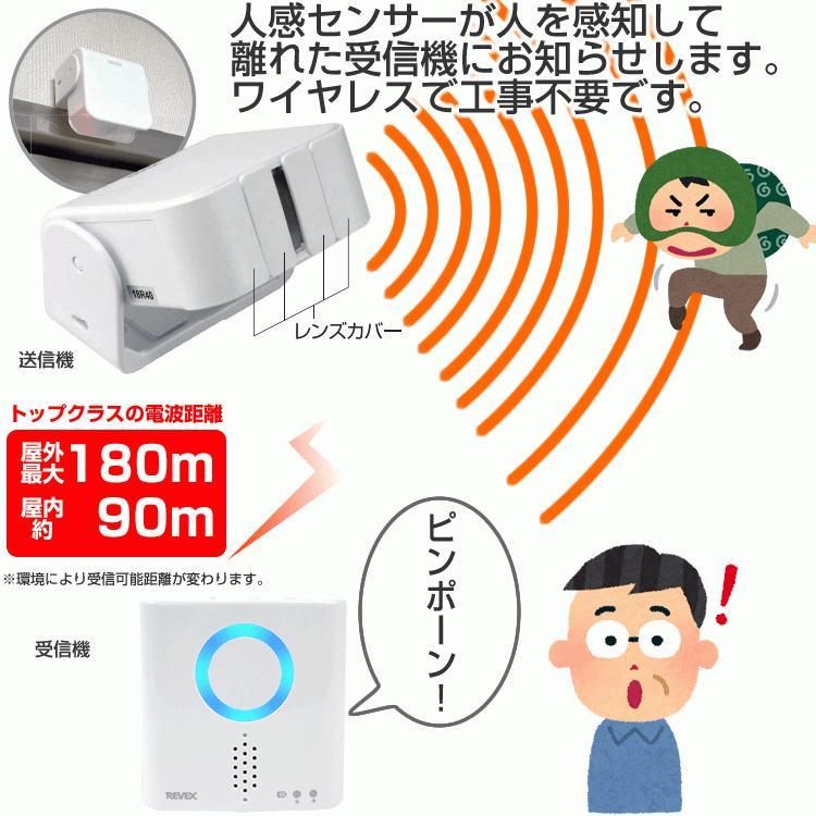 ワイヤレスチャイム 人感センサーチャイムセット アダプターオマケ付き 来客 防犯 送料無料｜w-yutori｜07