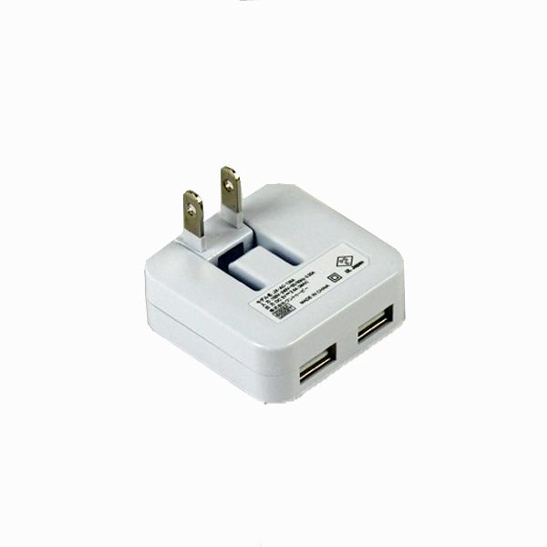 2ポート USB-ACアダプタ−ホワイト 2.4A HT-ICWH|Web Shop ゆとり PayPayモール店|01