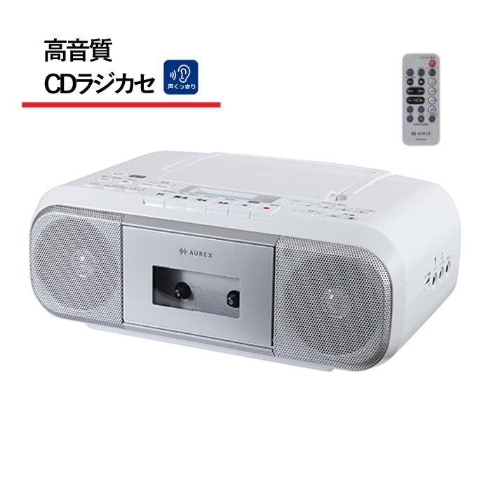 TOSHIBA（東芝） Aurex CDラジカセ AX-KCRR60-S TOSHIBA リモコン付き