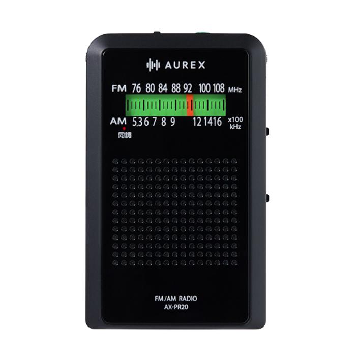 TOSHIBA（東芝） LEDライト付きポケットラジオ AX-PR20 ブラック AUREX