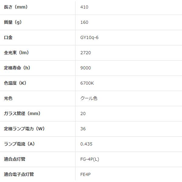 Panasonic（パナソニック） パルック 蛍光灯 ツイン1 クール色 GY10q-6