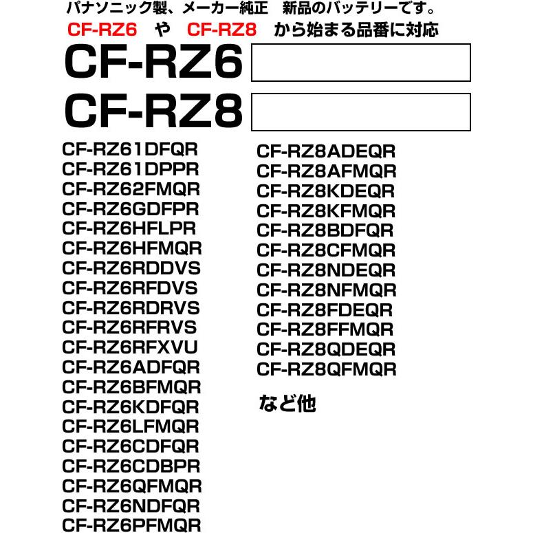 Panasonic パナソニック ノートパソコン CF-RZ6 CF-RZ8シリ ーズ Panasonic パナソニック ノートパソコン CF-RZ6 CF-RZ8シリ ーズ