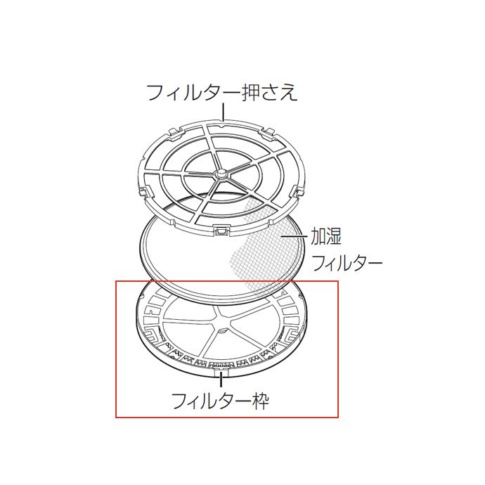 Panasonic（パナソニック） 加湿空気清浄機 フィルター枠 FFJ0080231