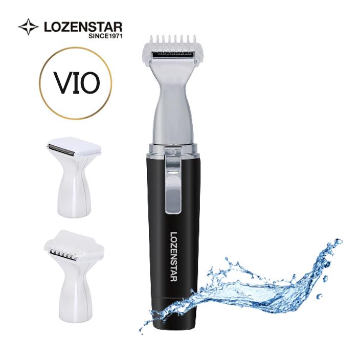 VIO対応 充電式 長さ調整 お風呂剃り可 メンズ 父の日 ダークシルバー ロゼンスター（LOZENSTAR） vio シェーバー メンズ 防水 電気