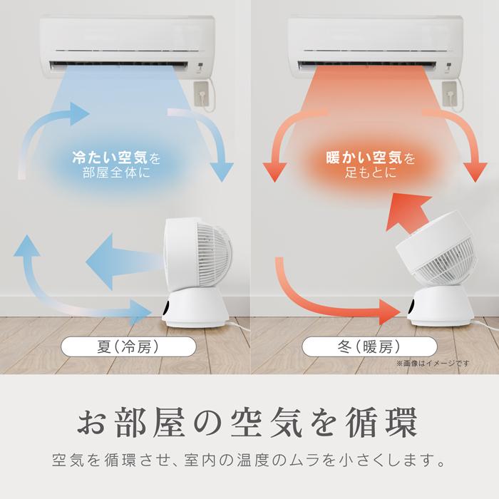 ゼピール サーキュレーター 360度 DCリモコン ZSL-D4DFC-W ZEPEAL
