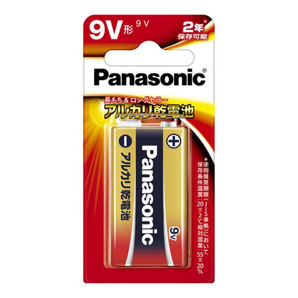 Panasonic アルカリ乾電池9V形 6LR61XJ 1B パナソニック メール便送料無料